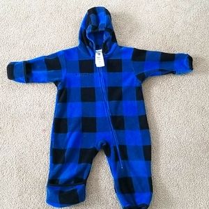 Fleece bunting suit